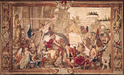 Der Einzug Alexanders III. (356-323 v. Chr.) des Großen in Babylon, Gobelins-Werkstatt